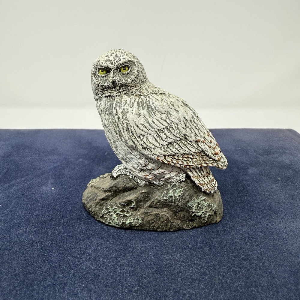 Bronze Menagerie Snowy Owl Figurine Norman & Herman Deaton 1977 Creative World